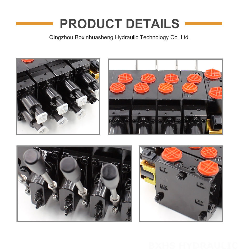 HSDVG32 Electric proportional and Manual 5 Spool Proportional Control Valve detailed image